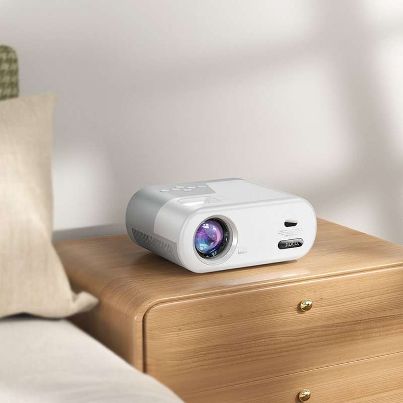 SPOTT-GR Hoco DT2 - Mini Android Projector Ανάλυσης 720p με WiFi και Bluetooth - Άσπρος