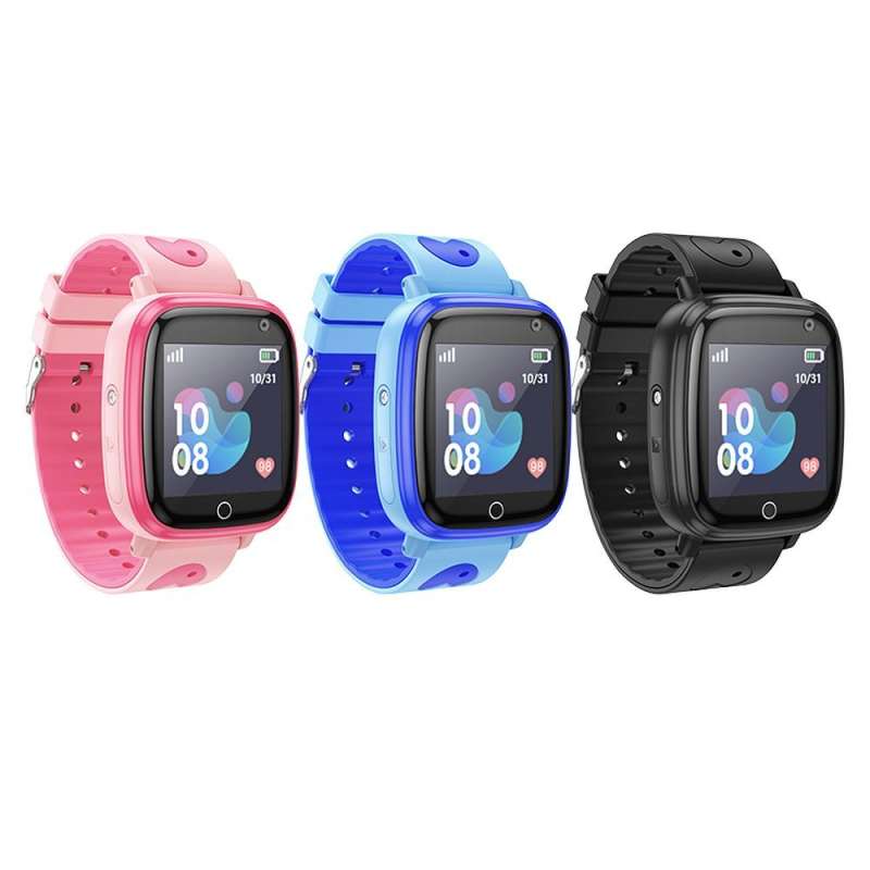 SPOTT-GR Hoco Y100 - Παιδικό Smartwatch με Δυνατότητα Κλήσεων και Υποδοχή SIM - Μαύρο