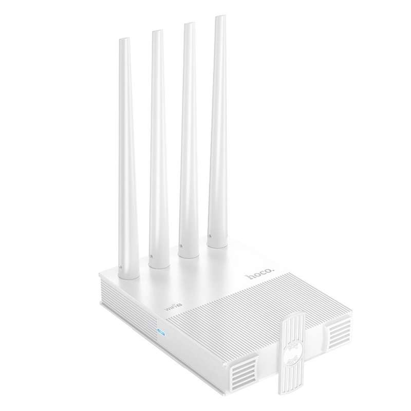 SPOTT-GR Hoco HI31 - Ασύρματο Router WiFi 5 με 4 Θύρες Ethernet - Άσπρo
