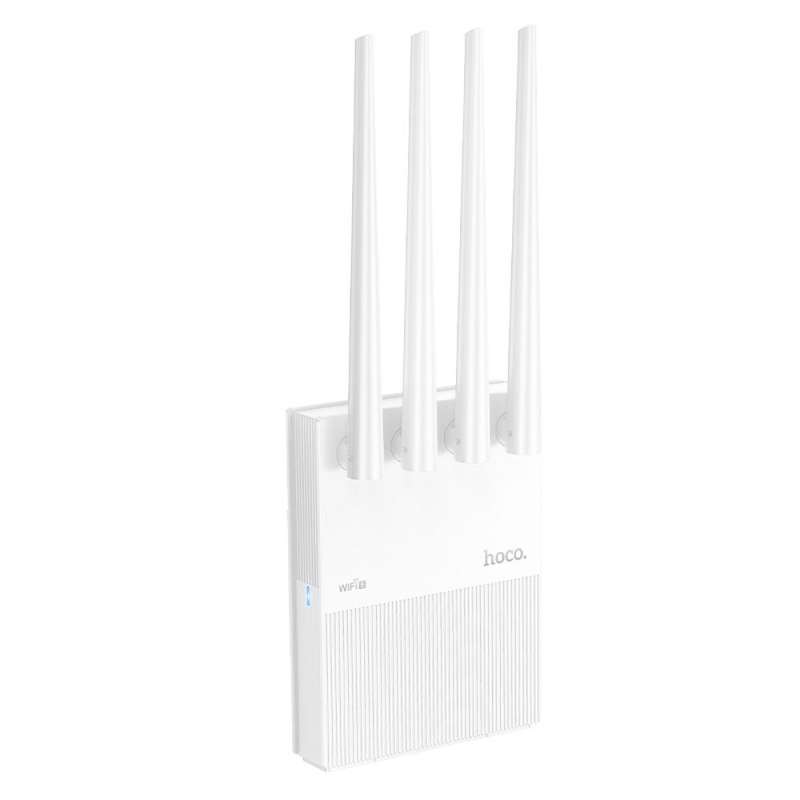 SPOTT-GR Hoco HI31 - Ασύρματο Router WiFi 5 με 4 Θύρες Ethernet - Άσπρo