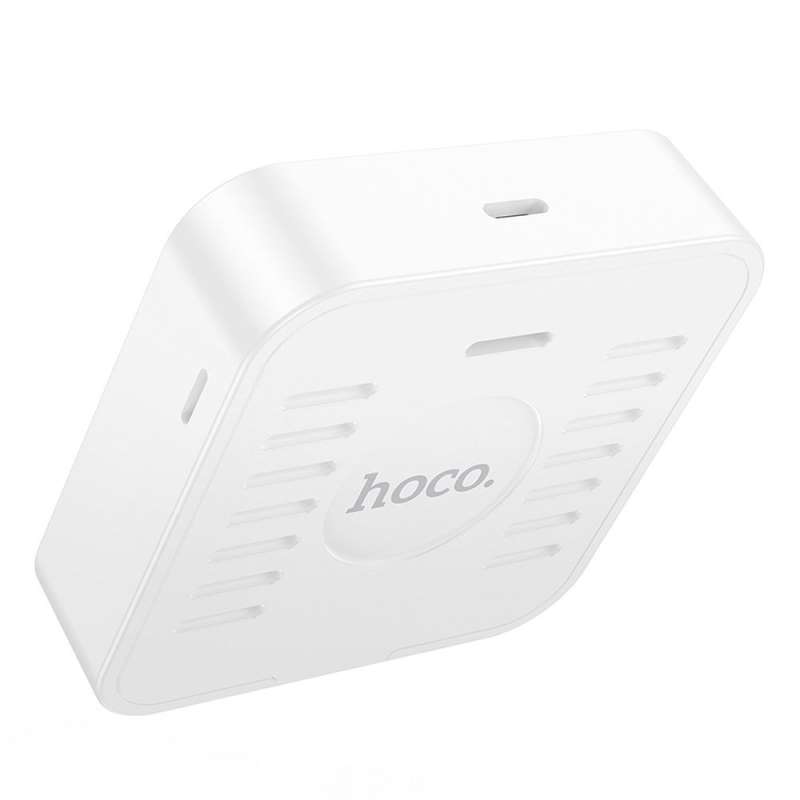 SPOTT-GR Hoco HX40 - Επιτραπέζιο Ψηφιακό Ρολόι με Θερμόμετρο και Υγρασιόμετρο- Άσπρο