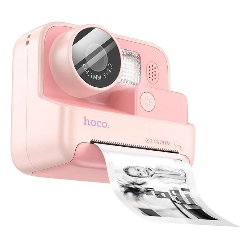 SPOTT-GR Hoco DV200 - Παιδική Φωτογραφική Μηχανή 48MP με Εκτυπωτή - Ροζ