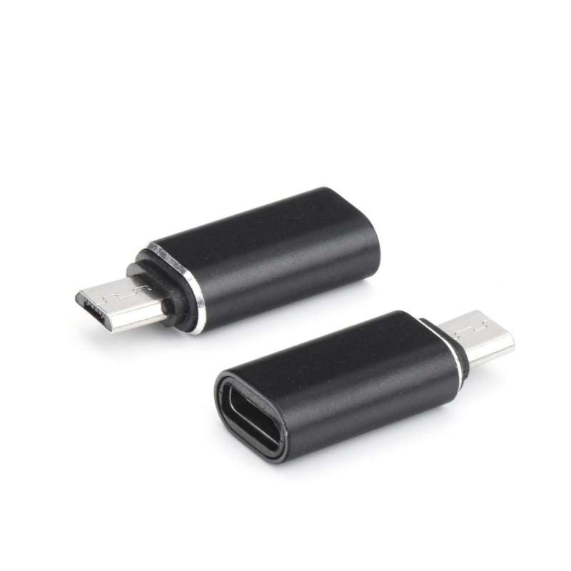 SPOTT-GR Μετατροπέας Type-C (Θηλυκό) σε Micro USB (Αρσενικό) σε Μαύρο Χρώμα