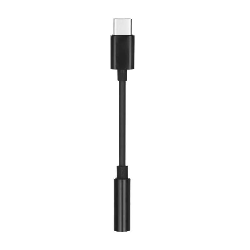 SPOTT-GR Μετατροπέας Type-C (Αρσενικό) σε Jack 3.5mm (Θηλυκό) σε Μαύρο Χρώμα
