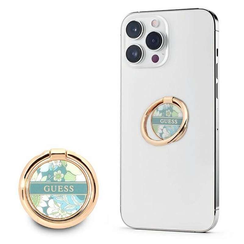 SPOTT-GR GUESS 4G Ring Stand - Δαχτυλίδι Κρατήματος Κινητού σε Πράσινο Χρώμα