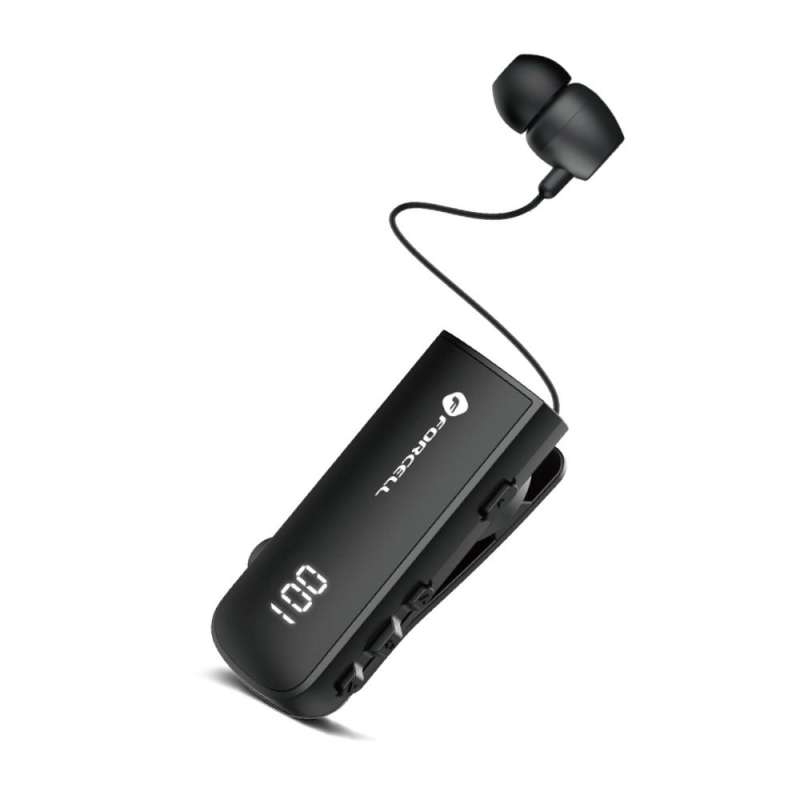 SPOTT-GR Forcell F-Audio Drive - Ακουστικό Bluetooth με ENC (Ακύρωση Θορύβου) , Κλιπ & Δόνηση - Μαύρο