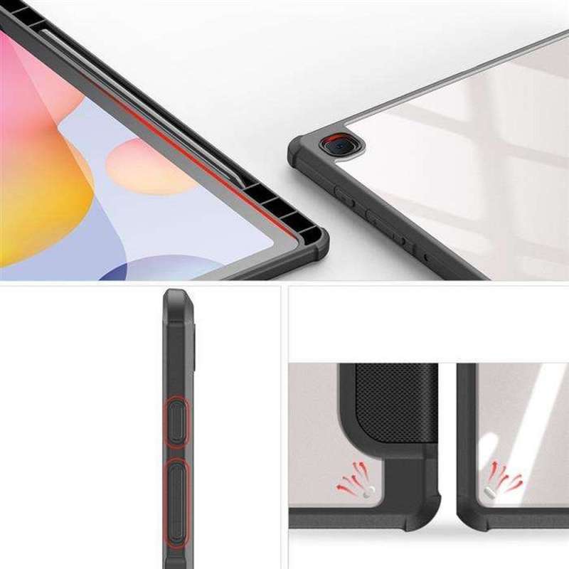 SPOTT-GR Dux Ducis Toby - Θήκη με Υποδοχή Στυλό για Samsung Tab S6 Lite σε Μαύρο Χρώμα