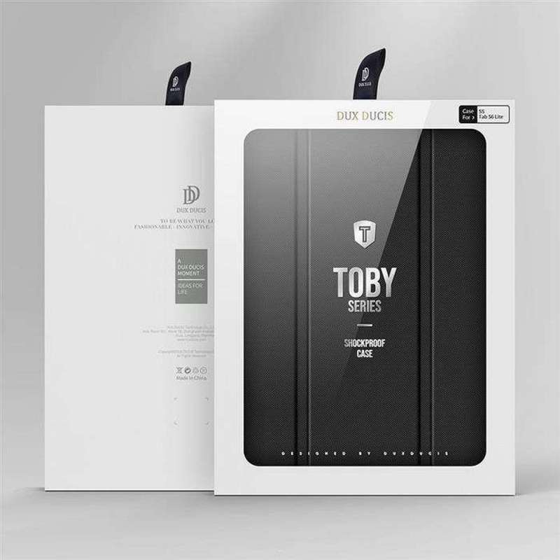 SPOTT-GR Dux Ducis Toby - Θήκη με Υποδοχή Στυλό για Samsung Tab S6 Lite σε Μαύρο Χρώμα