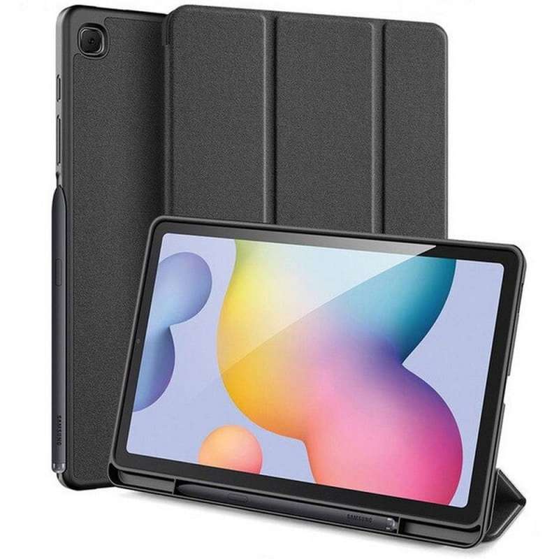 SPOTT-GR Dux Ducis Domo - Θήκη με Υποδοχή Στυλό για Samsung Galaxy Tab S6 Lite σε Μαύρο Χρώμα
