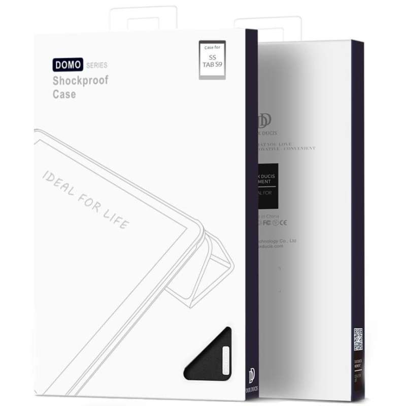 SPOTT-GR Dux Ducis Domo - Θήκη με Υποδοχή Στυλό για Samsung Galaxy Tab S9 σε Μαύρο Χρώμα