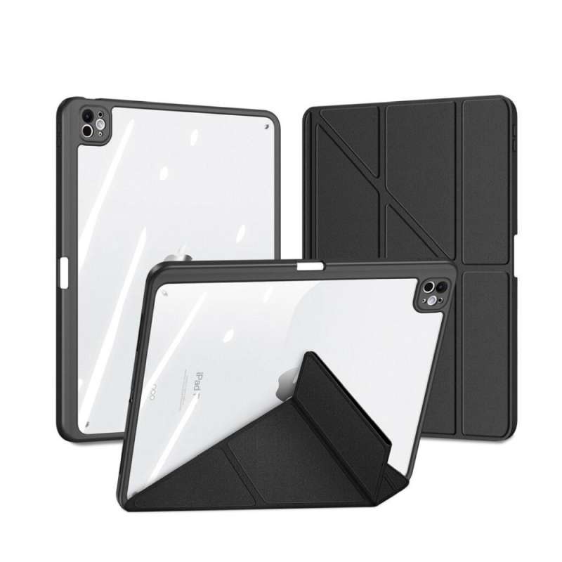 SPOTT-GR Dux Ducis Magi - Θήκη με Υποδοχή Στυλό για Apple iPad Pro 13 (2024) σε Μαύρο Χρώμα
