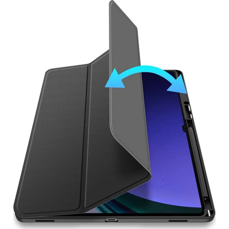 SPOTT-GR Dux Ducis Toby - Θήκη με Υποδοχή Στυλό για Samsung Galaxy Tab S8 Ultra / S9 Ultra / S10 Ultra σε Μαύρο Χρώμα
