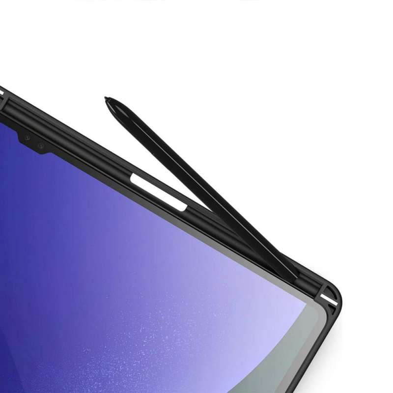 SPOTT-GR Dux Ducis Toby - Θήκη με Υποδοχή Στυλό για Samsung Galaxy Tab S8 Ultra / S9 Ultra / S10 Ultra σε Μαύρο Χρώμα