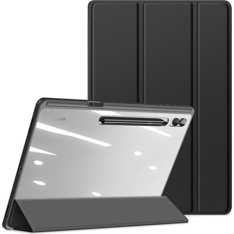 SPOTT-GR Dux Ducis Toby - Θήκη με Υποδοχή Στυλό για Samsung Galaxy Tab S8 Ultra / S9 Ultra / S10 Ultra σε Μαύρο Χρώμα