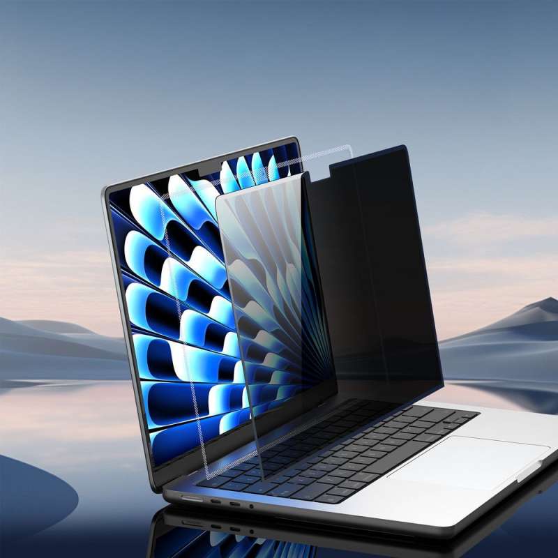 SPOTT-GR Dux Ducis Leno - Προστασία Οθόνης με Privacy Film για Apple MacBook Air 15.6 (2022 / 2024 / 2025)