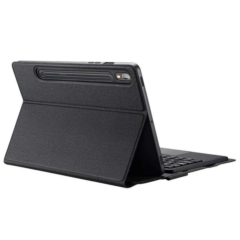 SPOTT-GR Dux Ducis TK - Θήκη με Ασύρματο Πληκτρολόγιο για Samsung Galaxy Tab S9 / S9 FE / S10 FE σε Μαύρο Χρώμα