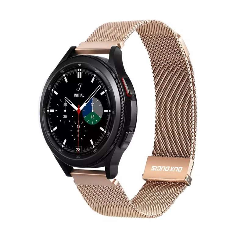 SPOTT-GR Dux Ducis Milanese Stainless Steel - Λουράκι για Smartwatches 20mm σε Χρυσό Χρώμα