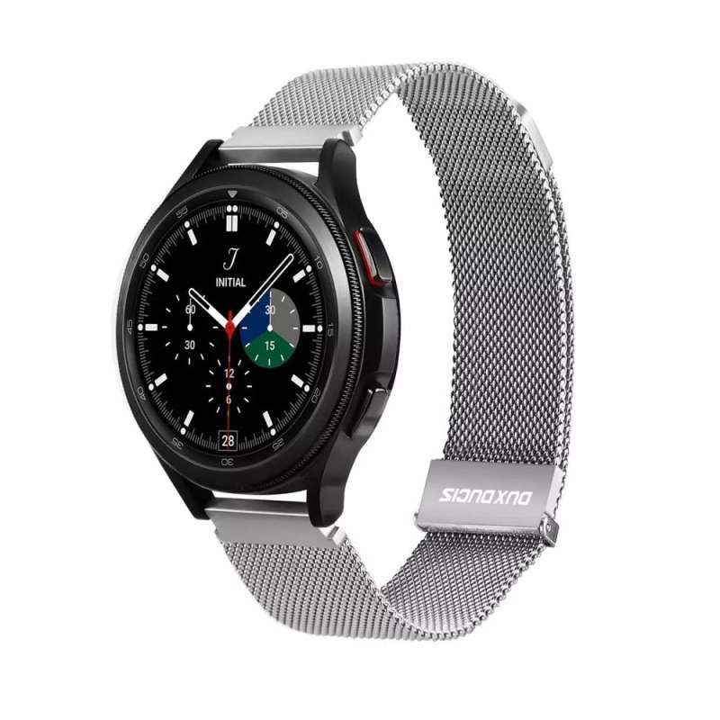 SPOTT-GR Dux Ducis Milanese Stainless Steel - Λουράκι για Smartwatches 20mm σε Ασημί Xρώμα