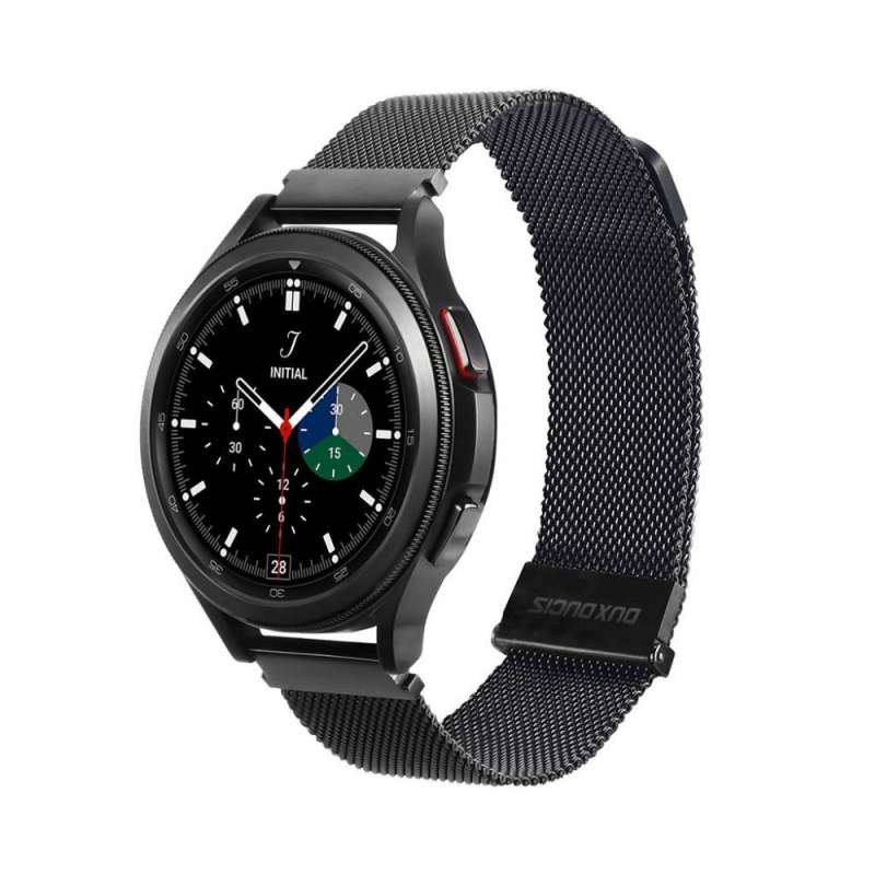 SPOTT-GR Dux Ducis Milanese Stainless Steel - Λουράκι για Smartwatches 22mm σε Μαύρο Χρώμα