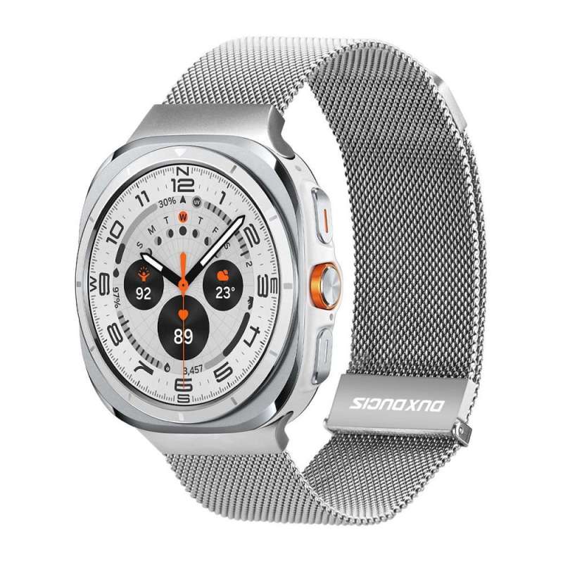 SPOTT-GR Dux Ducis Milanese Stainless Steel - Λουράκι για Samsung Galaxy Watch 6 Classic 47mm σε Ασημί Xρώμα