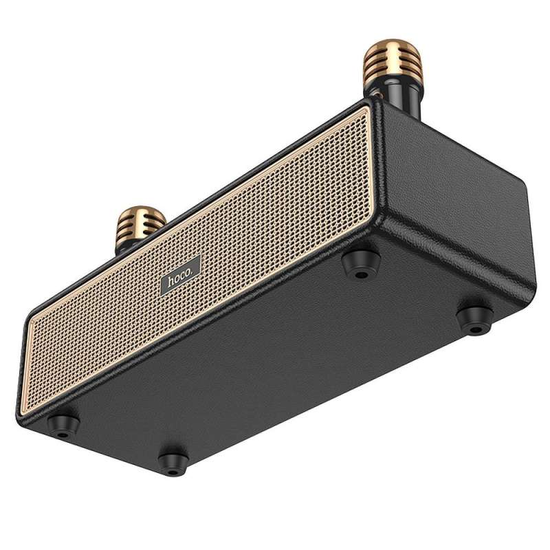 SPOTT-GR Hoco BS63 - Ηχείο Bluetooth με 2 Ασύρματα Μικρόφωνα για Καραόκε 20W - Μαύρο
