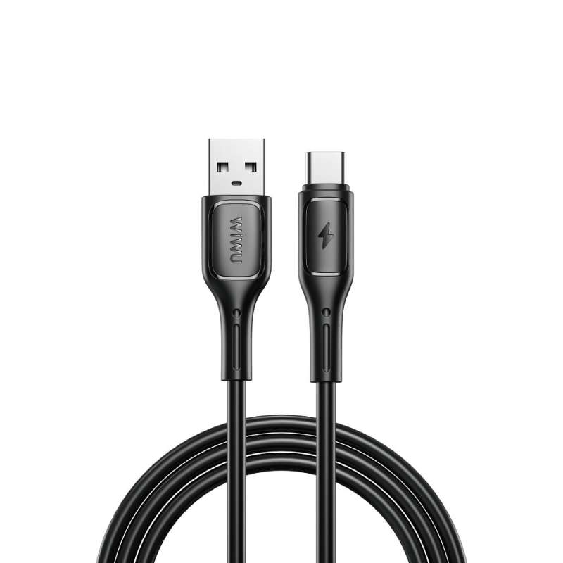 SPOTT-GR WiWU Wi-C001 Starlink Series - Καλώδιο USB-A σε Type-C 2.4A 1m σε Μαύρο Χρώμα