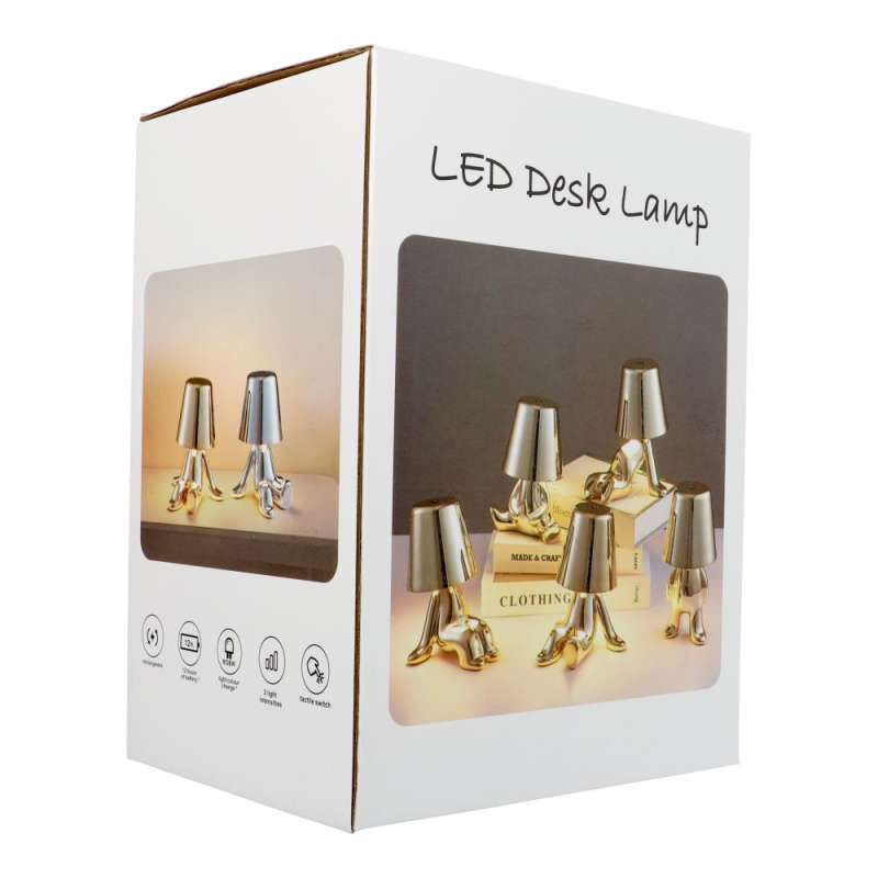 SPOTT-GR Art Deco Gold Man - Διακοσμητικό Φωτιστικό LED με Φιγούρα σε Χρυσό Χρώμα (Version 4)