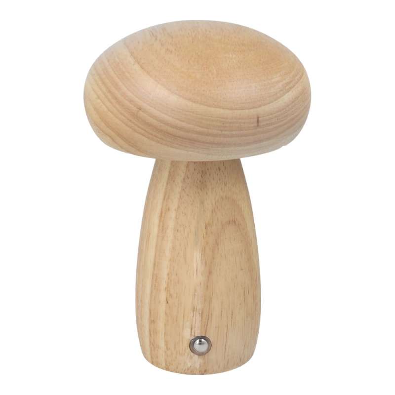 SPOTT-GR Art Deco Mushroom - Ξύλινο Διακοσμητικό Φωτιστικό LED με Σχήμα Μανιτάρι σε Καφέ Χρώμα