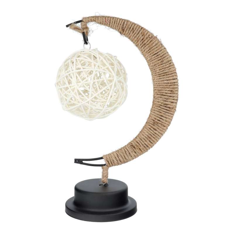 SPOTT-GR Art Deco Twirl Star - Διακοσμητικό Φωτιστικό με Σχήμα Μισοφέγγαρου σε Καφέ Χρώμα (Version 1)
