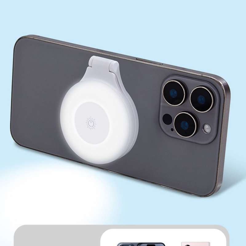 SPOTT-GR Magnetic Phone Stand L8 - Μαγνητική Βάση με Φωτισμό και Υποστήριξη MagSafe σε Άσπρο Xρώμα