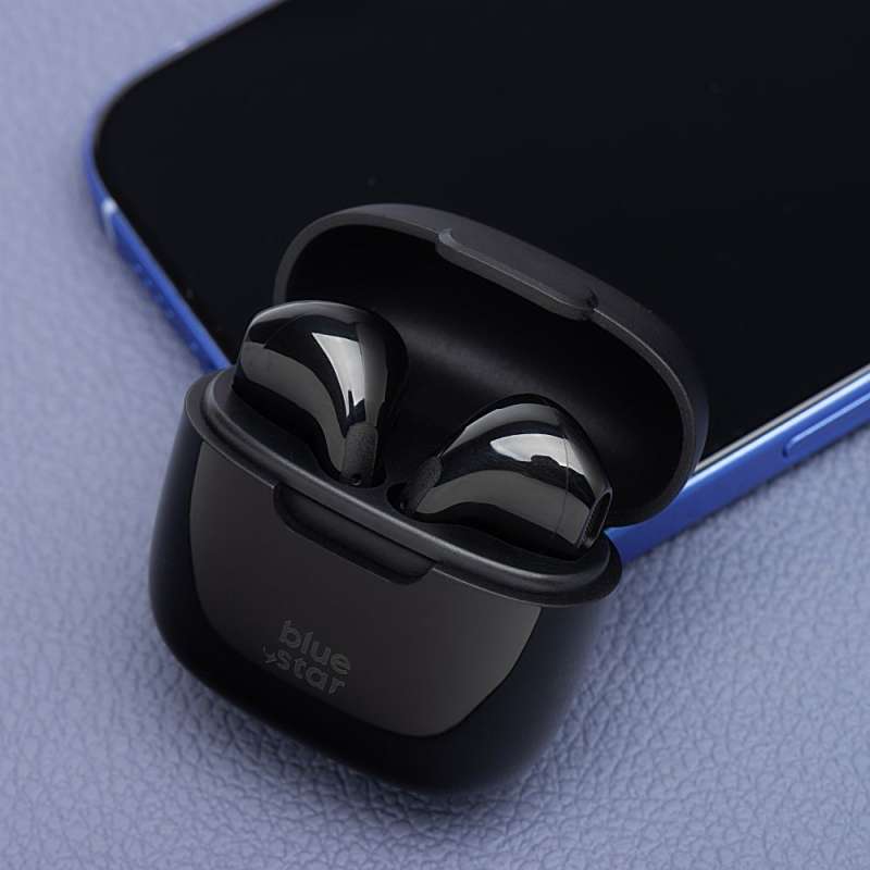SPOTT-GR Blue Star FI7 - Ασύρματα In-Ear Ακουστικά Bluetooth σε Μαύρο Χρώμα