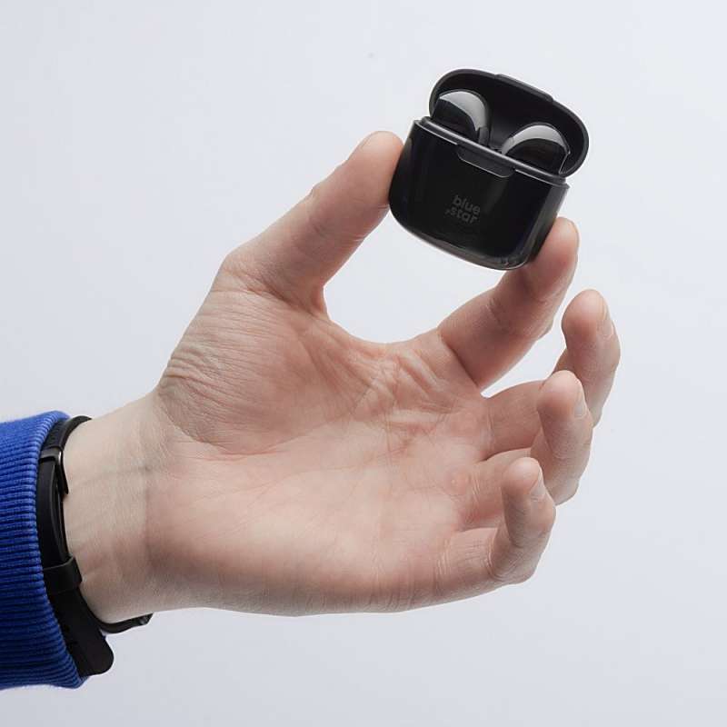 SPOTT-GR Blue Star FI7 - Ασύρματα In-Ear Ακουστικά Bluetooth σε Μαύρο Χρώμα