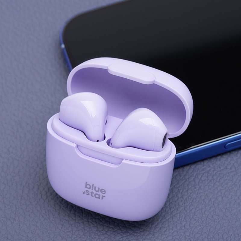 SPOTT-GR Blue Star FI7 - Ασύρματα In-Ear Ακουστικά Bluetooth σε Μωβ Xρώμα
