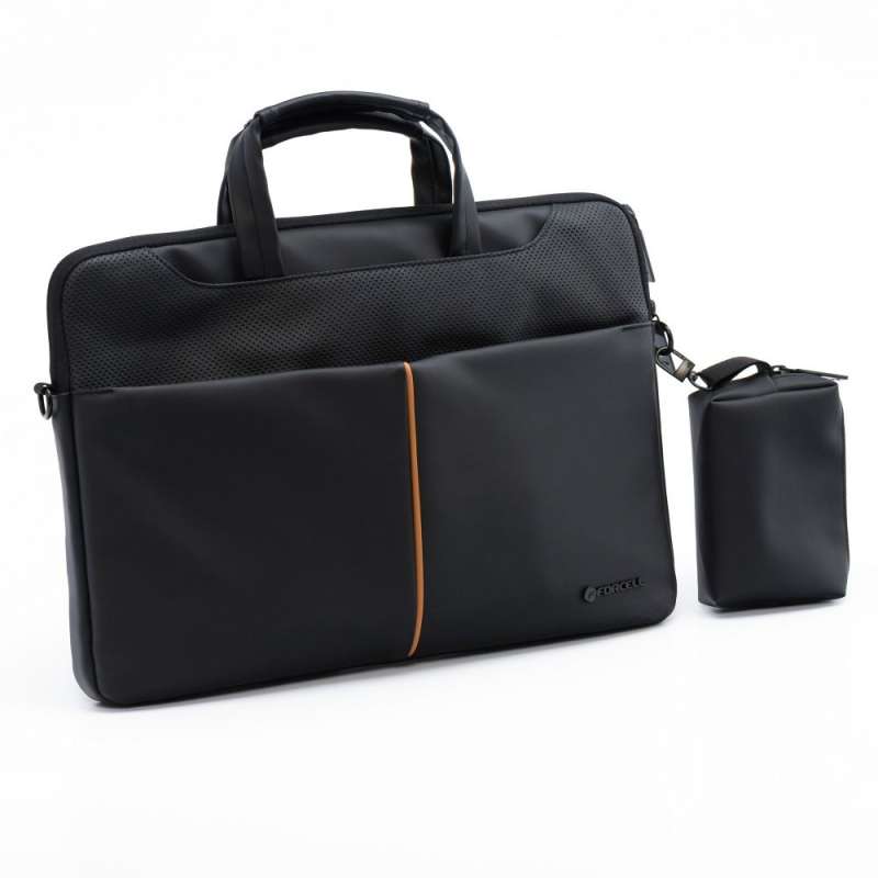 SPOTT-GR Forcell F-Protect Urban Style - Δερμάτινη Θήκη για Laptop 15.6 Ιντσών - Μαύρη