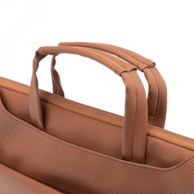 SPOTT-GR Forcell F-Protect Urban Style - Δερμάτινη Θήκη για Laptop 15.6 Ιντσών - Καφέ