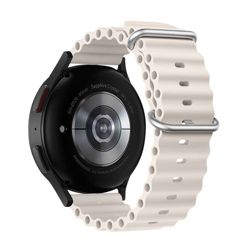 SPOTT-GR Forcell F-Design FS01 - Λουράκι Σιλικόνης για Samsung Galaxy Watch (Πλάτος Λουριού 22mm) - Μπεζ