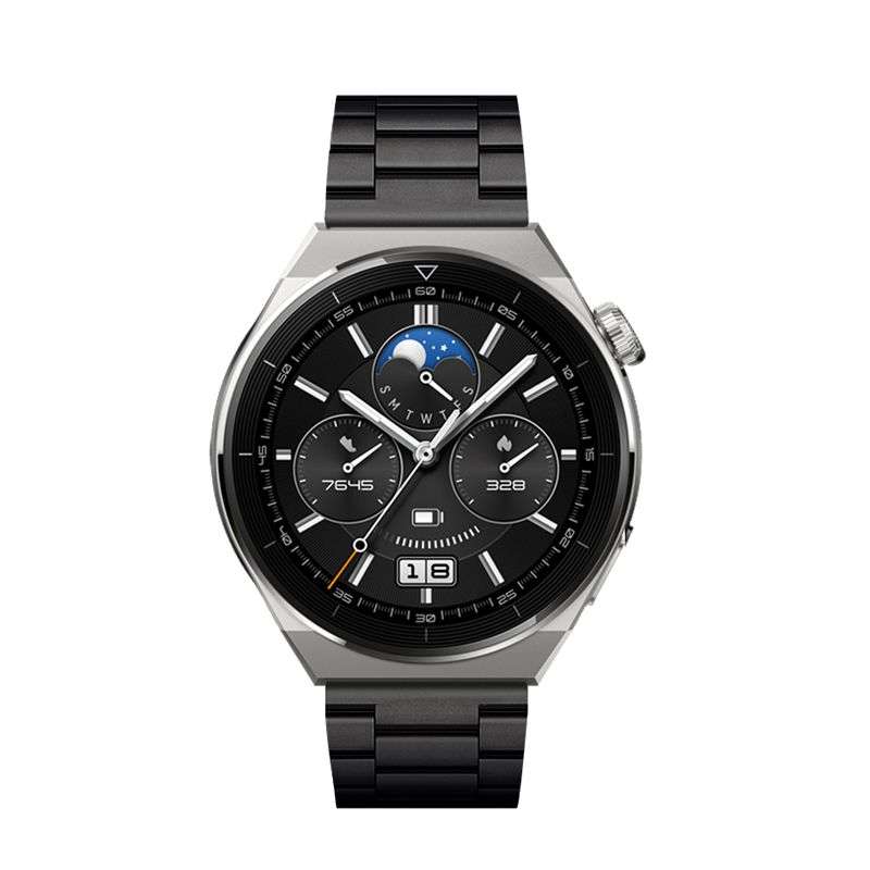 SPOTT-GR Forcell F-Design FS06 - Λουράκι από Ανοξείδωτο Ατσάλι για Samsung Galaxy Watch (Πλάτος Λουριού 20mm) σε Μαύρο Χρώμα