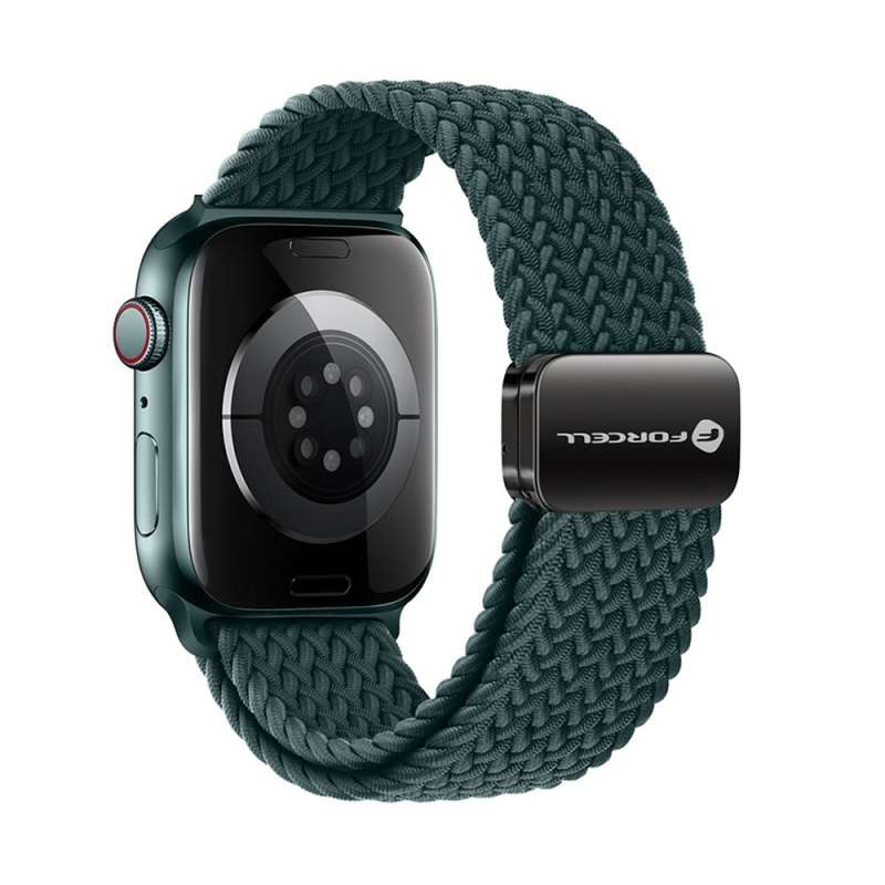 SPOTT-GR Forcell F-Design FA02 - Λουράκι Nylon για Apple Watch 38 / 40 / 41 mm - Πράσινο