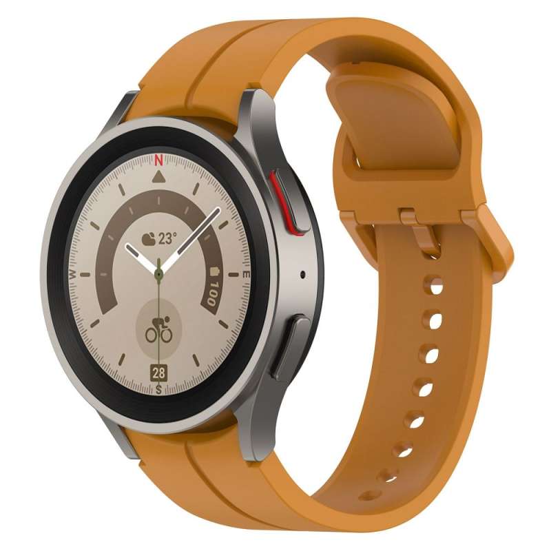 SPOTT-GR Λουράκι Σιλικόνης για Smartwatch για Samsung Galaxy Watch 4 / 5 - Κίτρινο