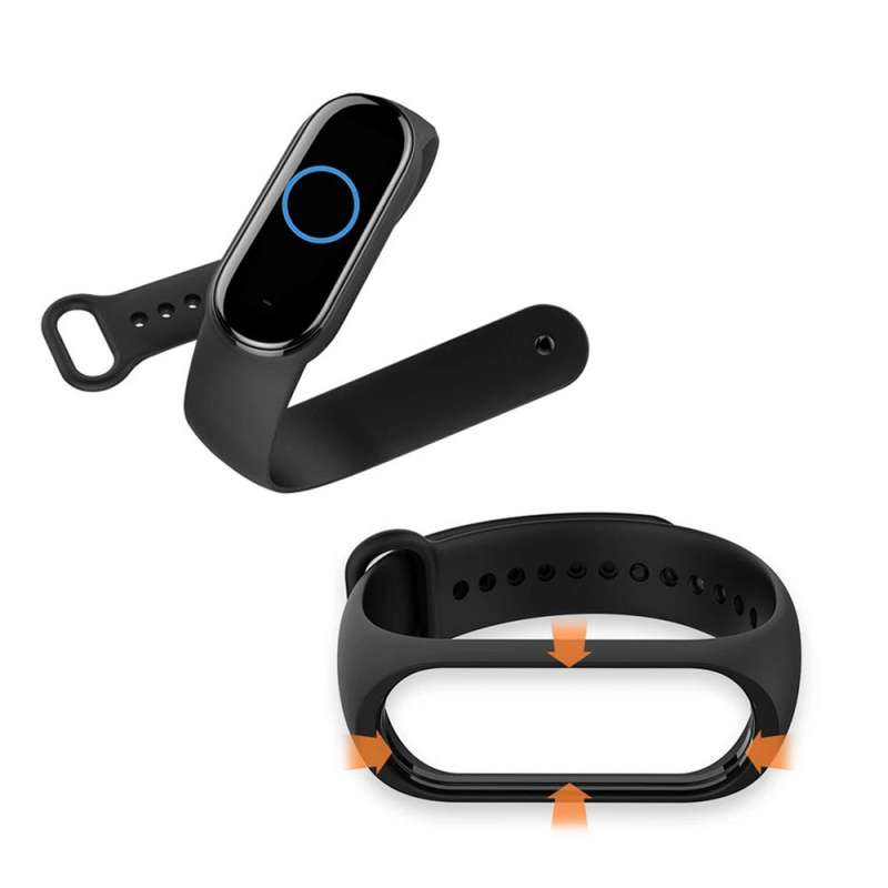 SPOTT-GR Λουράκι Σιλικόνης για Smartwatch για Xiaomi Mi Band 5 / 6 / 7 - Ροζ