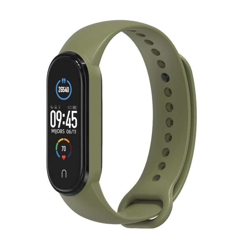 SPOTT-GR Λουράκι Σιλικόνης για Smartwatch για Xiaomi Mi Band 5 / 6 / 7 - Πράσινο