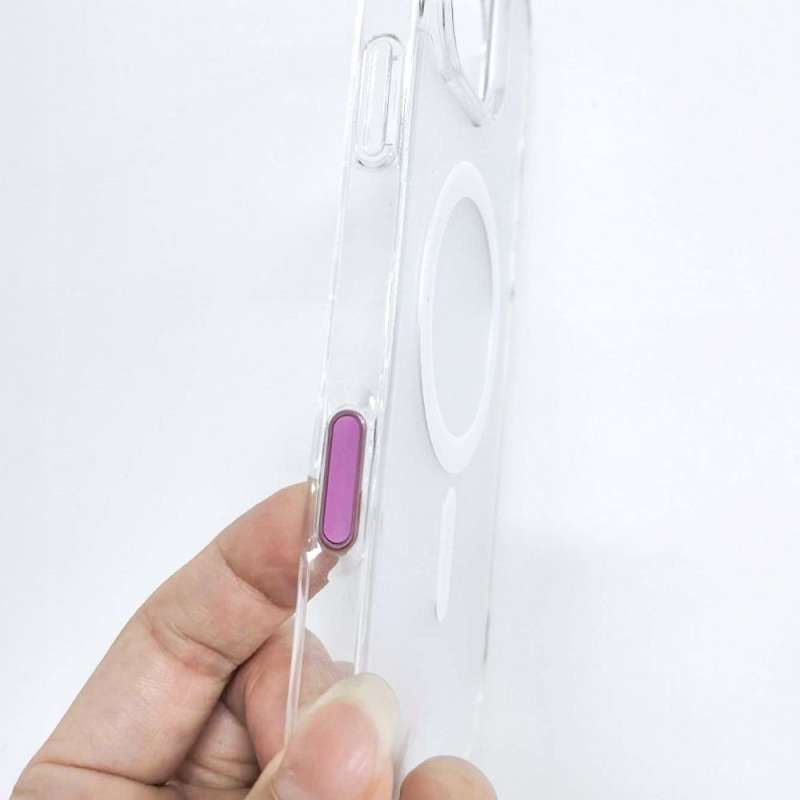 SPOTT-GR iPhone Camera Control Button - Έγχρωμο Κουμπάκι Κάμερας για Apple iPhone 16 (Pro, Plus & Pro Max) για Θήκες Σειράς Drop Glue / Clear Mag Cover - Μπλε
