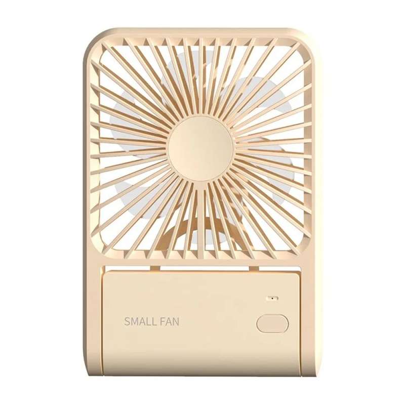 SPOTT-GR Desk Fan HX-123 - Επιτραπέζιος Φορητός Ανεμιστήρας σε Μπεζ Xρώμα