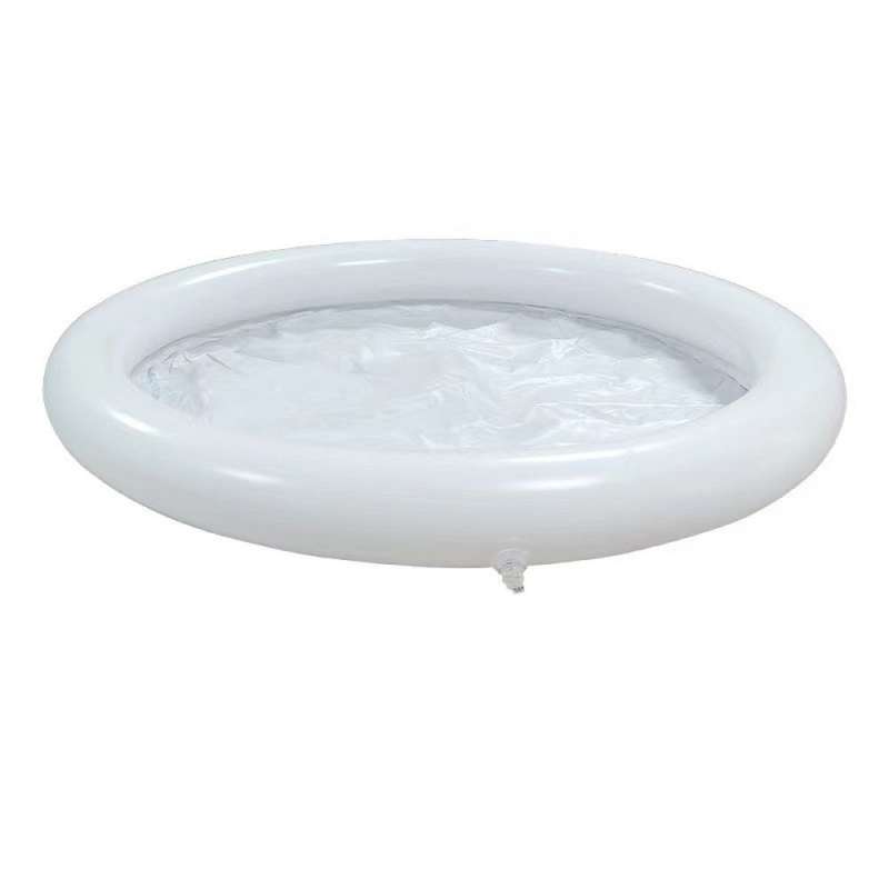 SPOTT-GR Πτυσσόμενη Φουσκωτή Μπανιέρα 75 x 75 cm σε Μαύρο Χρώμα