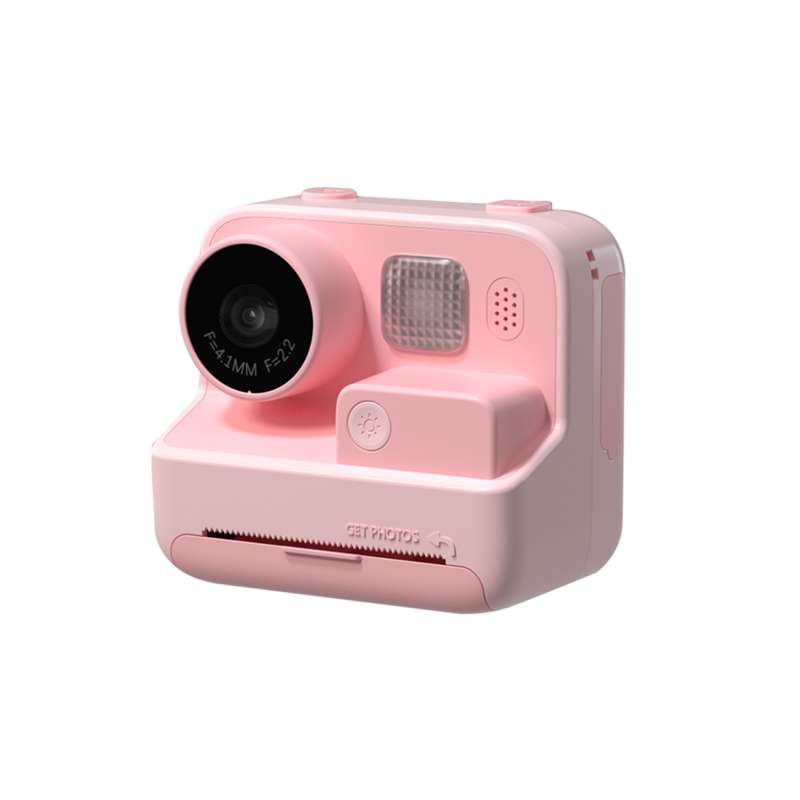 SPOTT-GR Picocici K27 - Παιδική Φωτογραφική Μηχανή 26MP Full HD 1080p με Θερμική Εκτύπωση σε Ροζ Xρώμα
