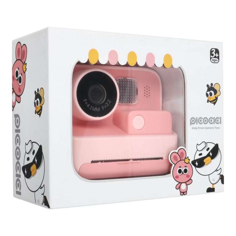 SPOTT-GR Picocici K27 - Παιδική Φωτογραφική Μηχανή 26MP Full HD 1080p με Θερμική Εκτύπωση σε Ροζ Xρώμα