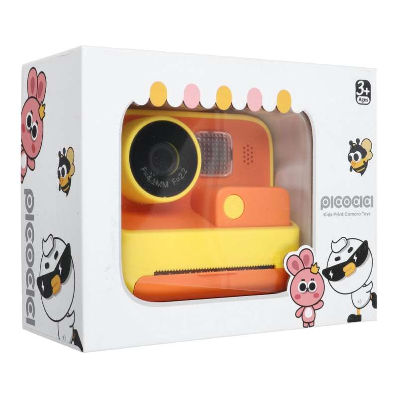 SPOTT-GR Picocici K27 - Παιδική Φωτογραφική Μηχανή 26MP Full HD 1080p με Θερμική Εκτύπωση σε Κίτρινο Χρώμα