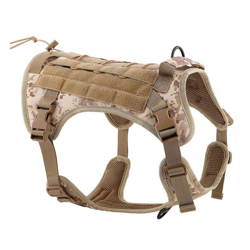 SPOTT-GR Harness Tactical - Σαμαράκι για Σκύλο Μεγέθους Small σε Καφέ Xρώμα