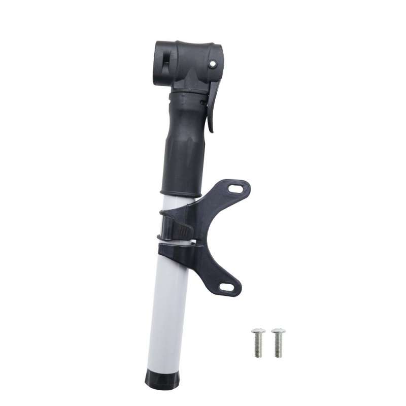 SPOTT-GR OEM FSPMP-387 - Mini Τρόμπα για Ποδήλατα και Scooter με Βάση Στήριξης σε Ασημί Xρώμα