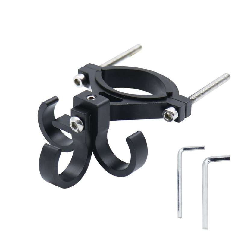 SPOTT-GR OEM FS366-001 - Τριπλός Γάντζος για Τσάντες για Τιμόνι Ποδηλάτου / E-Scooter σε Μαύρο Xρώμα